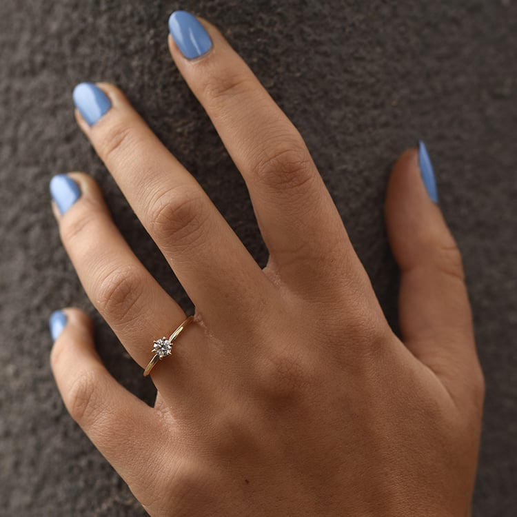 Zásnubný prsteň zo zlata s diamantom 148298