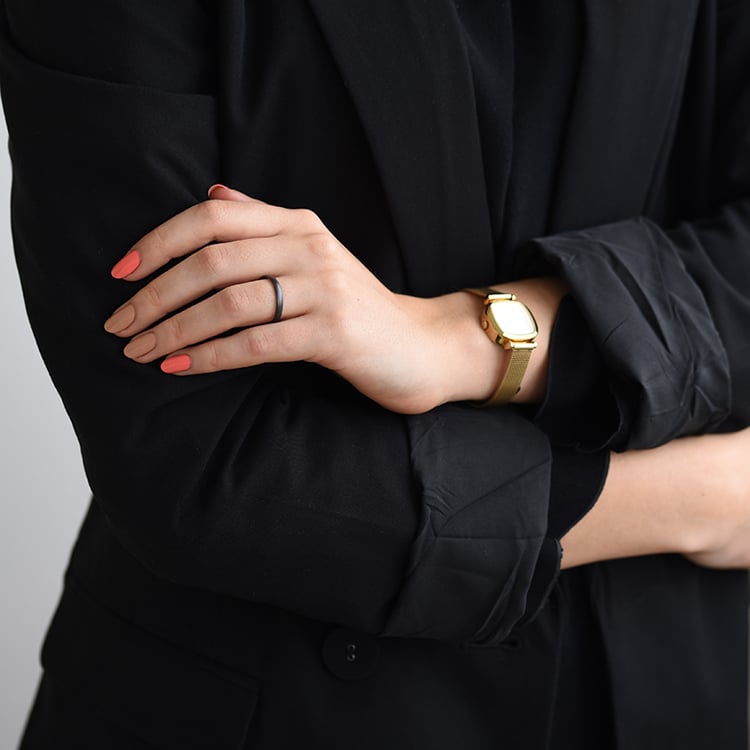 Prsteň s čiernym ruténiom 58689