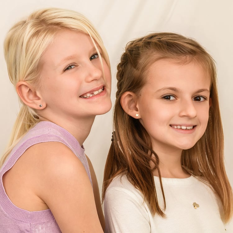 Skrutkovacie náušnice v tvare hviezdičiek Malý princ 164335