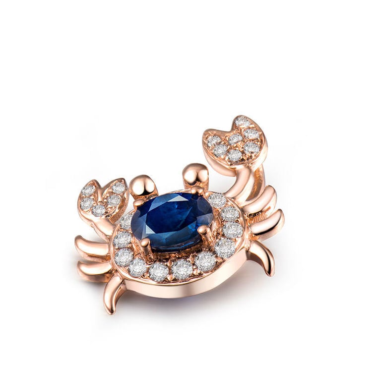 Náhrdelník so zafírom a diamantmi 18432