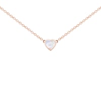 Náhrdelník s mesačným kameňom v tvare srdiečka Davila