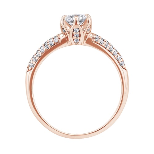 Zásnubný zlatý prsteň s lab-grown diamantmi Lineas