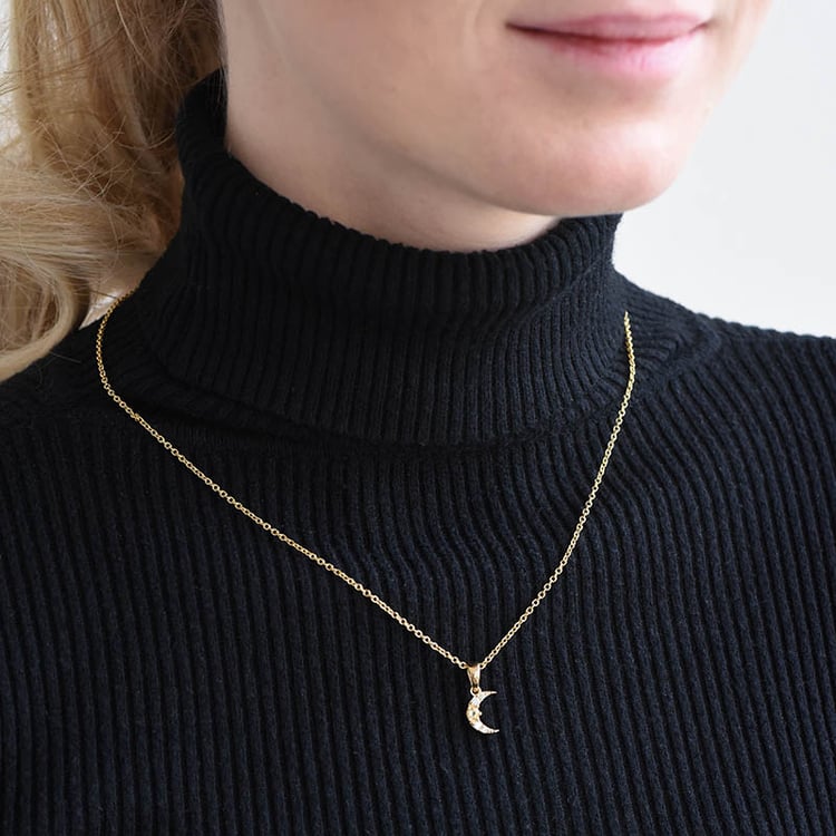 Strieborný náhrdelník s citrínom a zirkónmi 91994