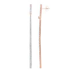 Luxusné visiace náušnice zo zlata s prírodnými diamantmi Dilshad