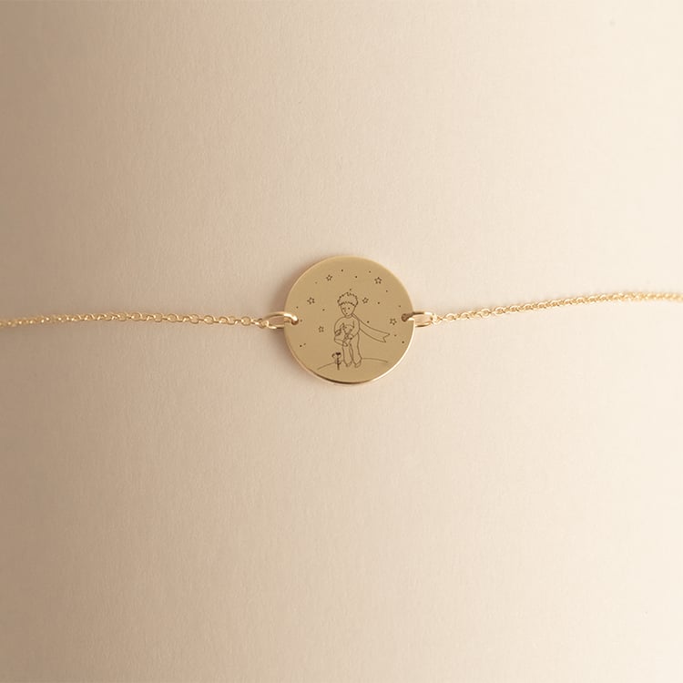 Náramok Malý princ s ružou a gravírom 120362