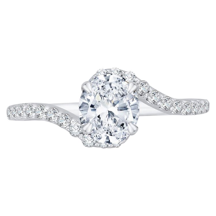 Zlatý zásnubný prsteň plný diamantov 61208