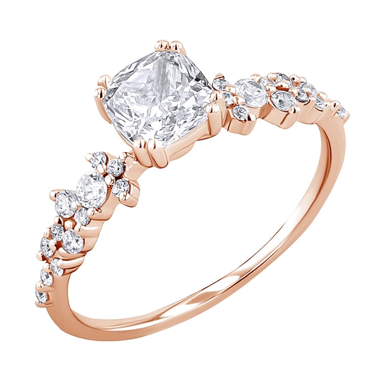 Romantický zásnubný prsteň s diamantmi Tora 125752