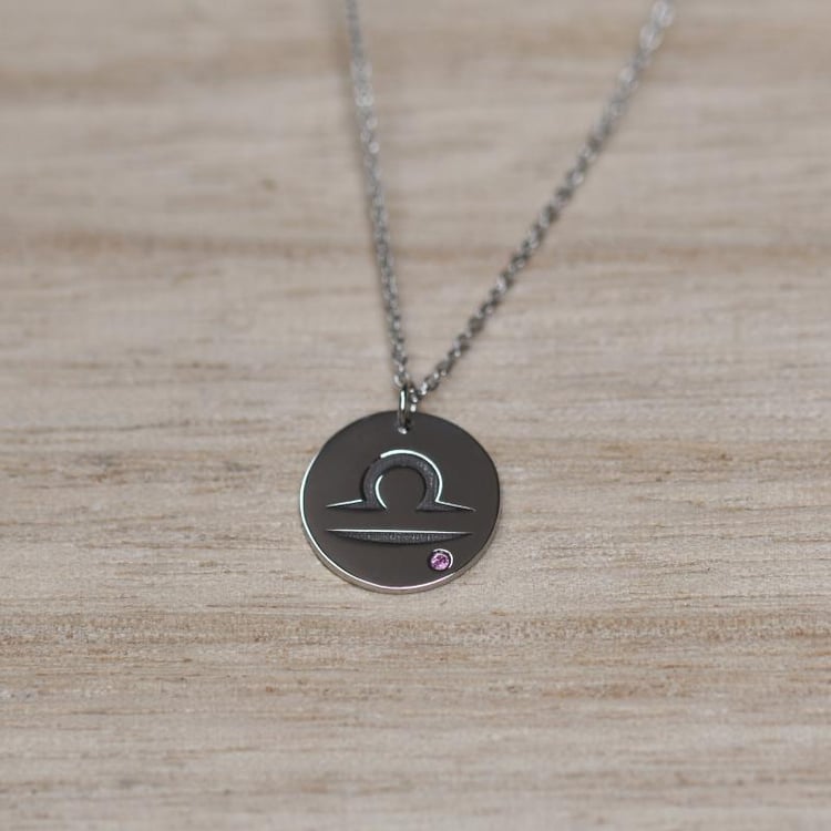 Prívesok so znamením a turmalínom Váhy 47980