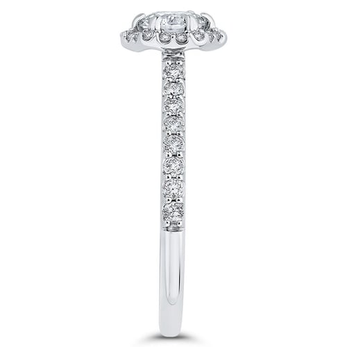 Zásnubný halo prsteň s lab-grown diamantmi Salma