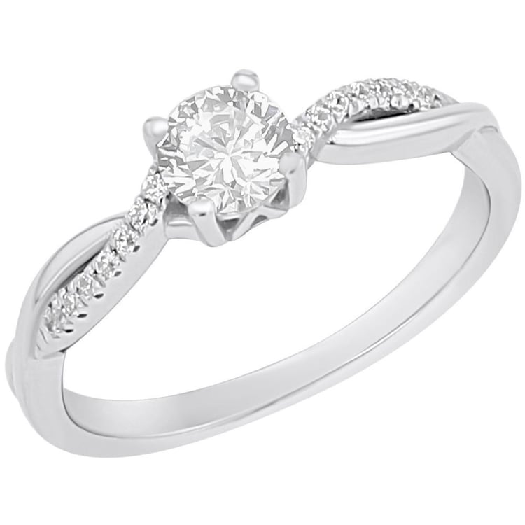 Zásnubný prsteň s výberom písmen a diamantmi Ljube
