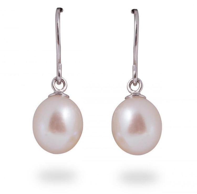 Perlové strieborné náušnice