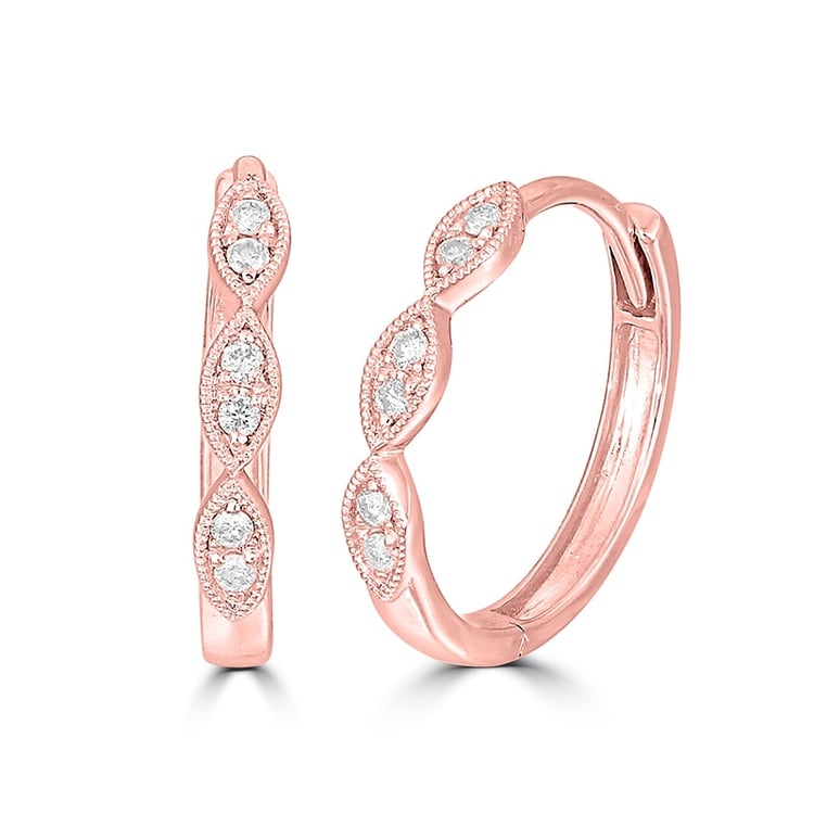 Diamanty v zlatých náušniciach 23208