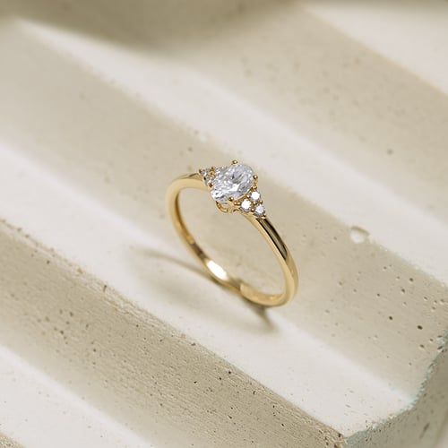 Zásnubný prsteň s lab-grown diamantmi Kylie