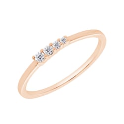 Minimalistický zlatý prsteň s diamantmi Arne