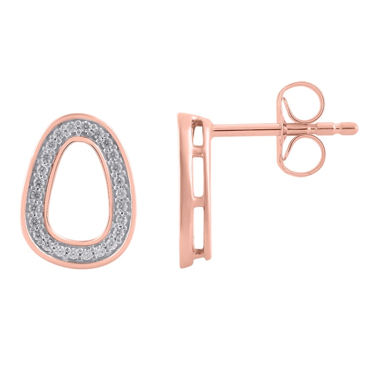 Zlaté náušnice s lab-grown diamantmi Joanie 158524