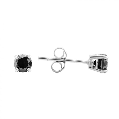 Náušnice s 0.5ct čiernymi diamantmi Ingrid