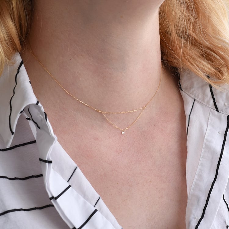 Náhrdelník s diamantom 87423