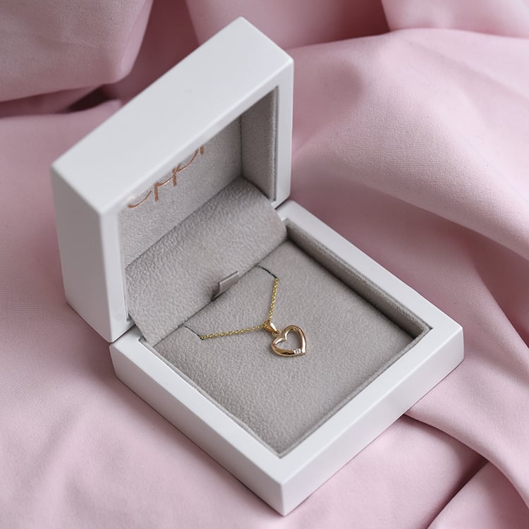 Diamantové srdce zo striebra 73290