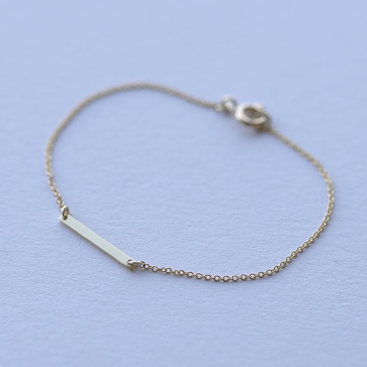 Zlatý minimalistický náramok 61405