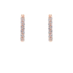 Kruhové náušnice s lab-grown diamantmi Barnett