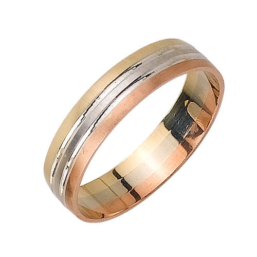 Trojfarebné zlaté obrúčky