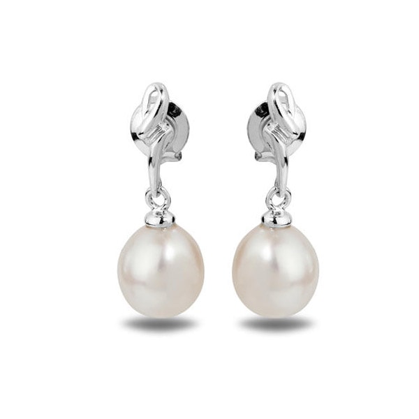 Zlaté náušnice s perlami 