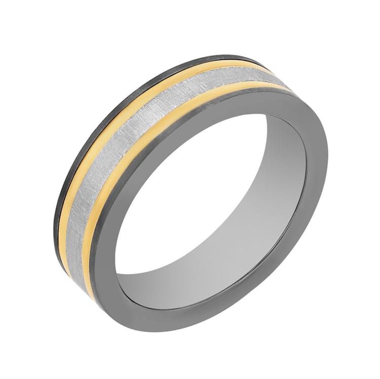 Snubné prstene z titánu a zlata Arroyo 107373