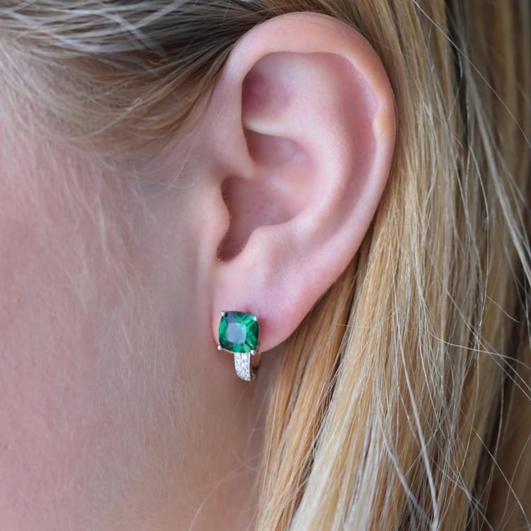 Smaragdové náušnice 16570