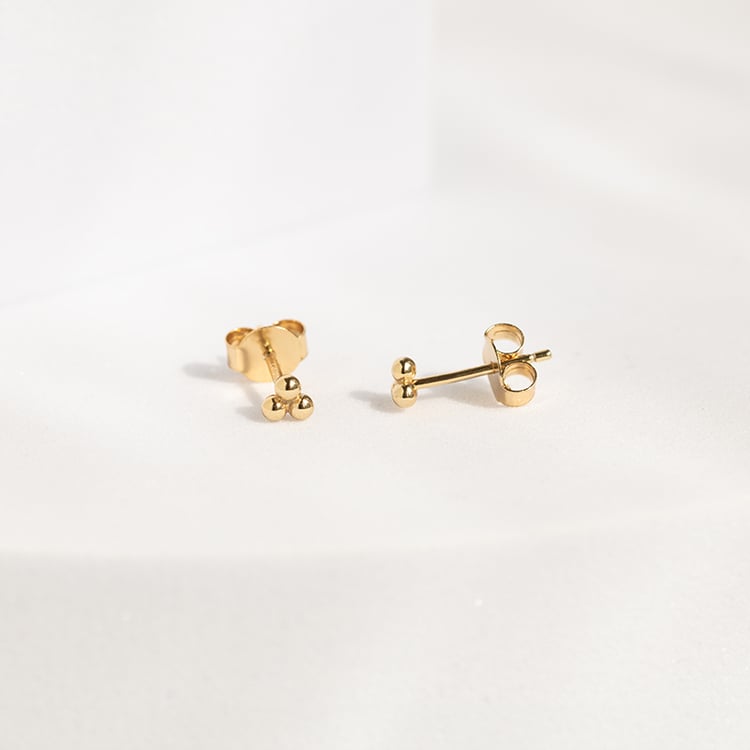 Strieborný set guličkových náušníc 143542