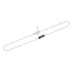 Zlatý náramok na nohu so salt and pepper diamantmi Iga