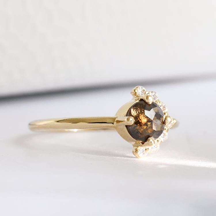 Prsteň so salt and pepper diamantom Chasity 117643