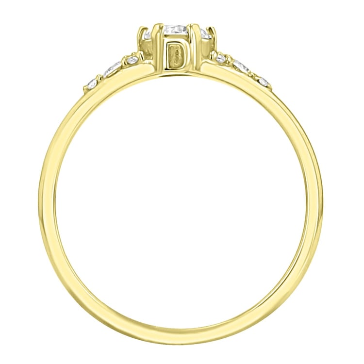 Zásnubný prsteň s výberom písmen a lab-grown diamantmi Diana 166929