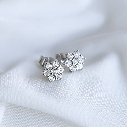 Elegantné diamantové náušnice Romaine