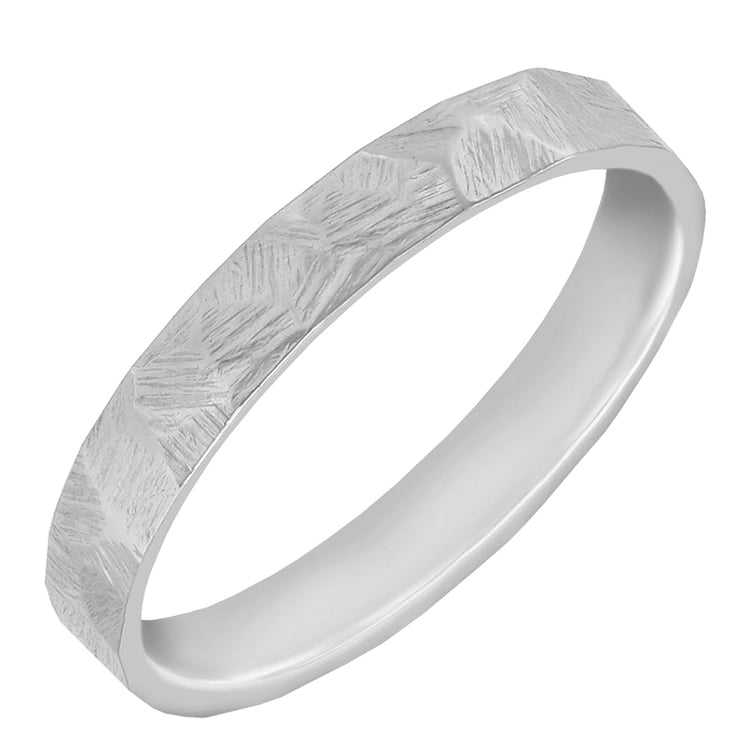 Tepané a škrabané snubné prstene so srdcom a diamantom Harri 106308