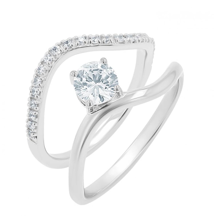 Romantický zásnubný set prsteňov s lab-grown diamantmi