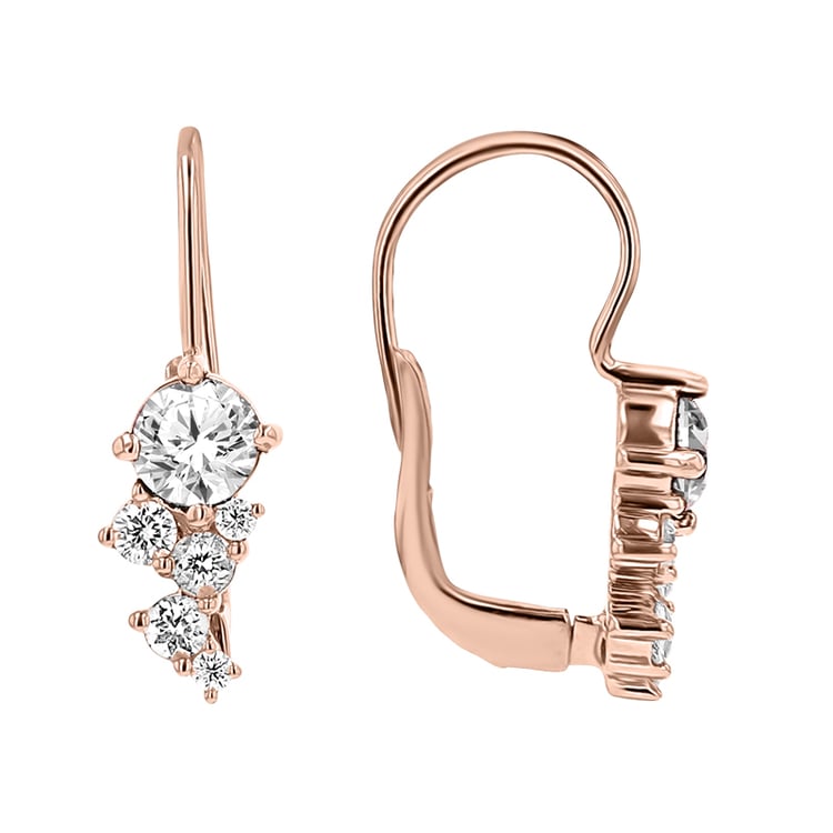 Cluster náušnice s lab-grown diamantmi Olga 148533