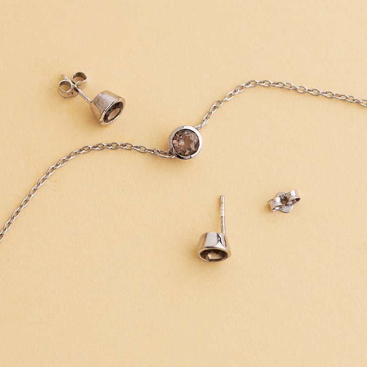 Strieborný náramok so záhnedou Rollie 120721