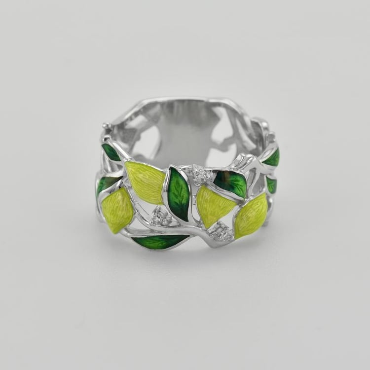 Prsteň zo striebra 43350