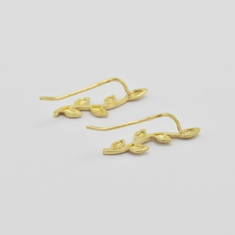 Zlaté náušnice ear climber 35960