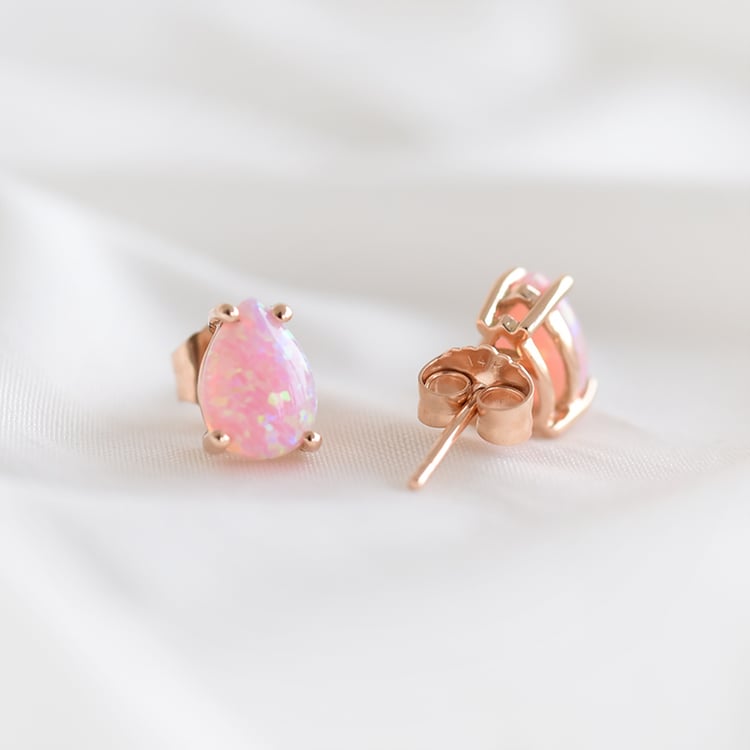 Zlaté náušnice s opálmi 93684