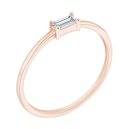 Prsteň s baguette moissanitom Kumar