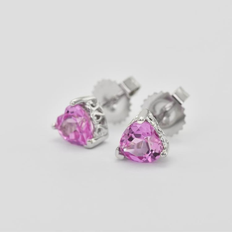 Ružové zafírové náušnice 3969