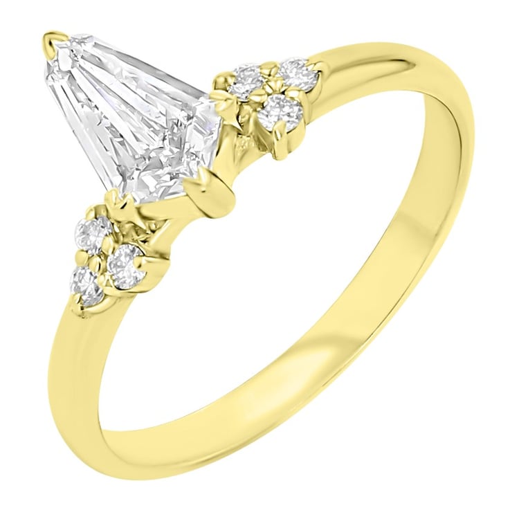 Prsteň  s 0.57ct IGI certifikovaným lab-grown diamantom Floki