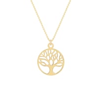 Zlatý prívesok so stromom života Worde