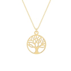Zlatý prívesok so stromom života Worde