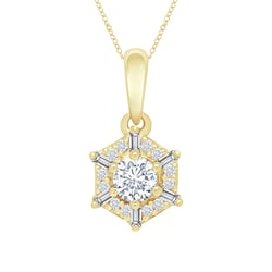 Elegantný prívesok s lab-grown diamantmi Adair