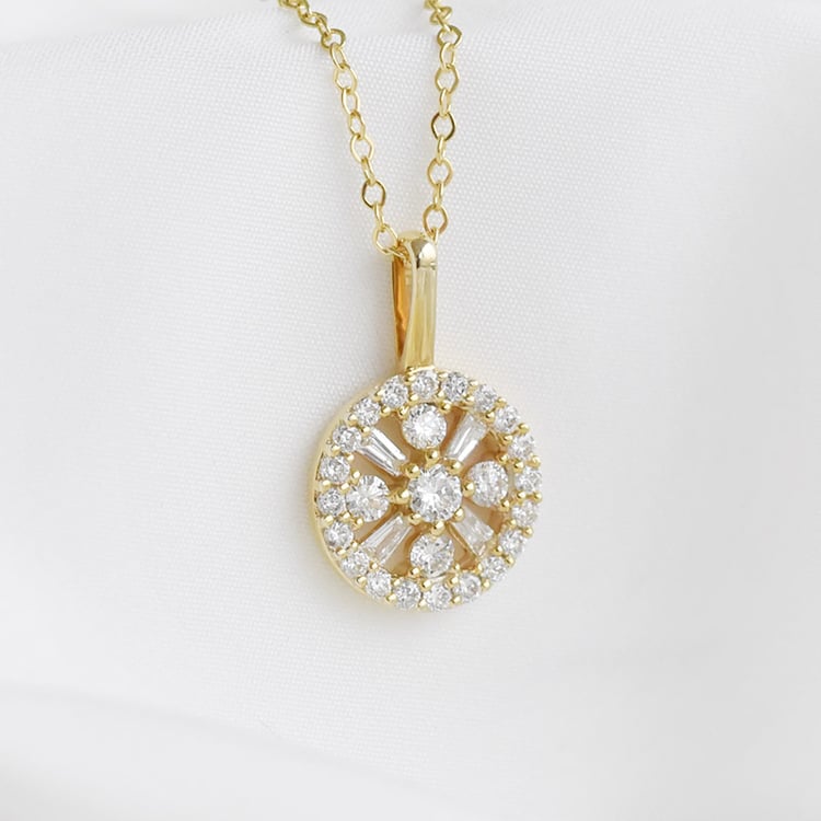 Elegantný diamantový prívesok 91066