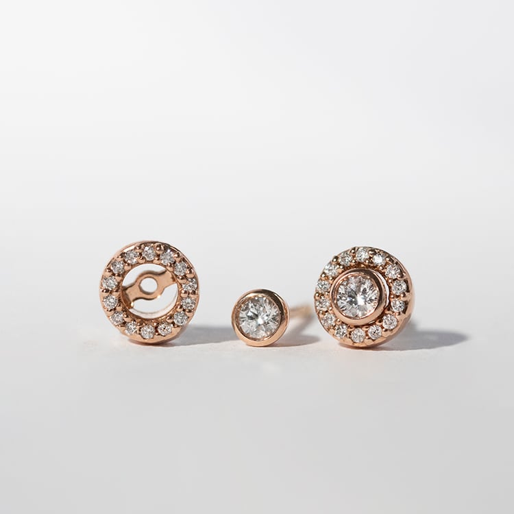 Náušnice 2v1 s lab-grown diamantmi Marisa 113207