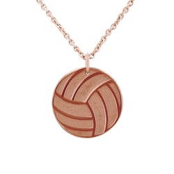 Strieborný prívesok lopta s gravírom vašej voľby Volleyball