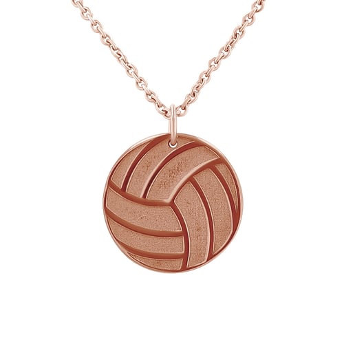 Strieborný prívesok lopta s gravírom vašej voľby Volleyball